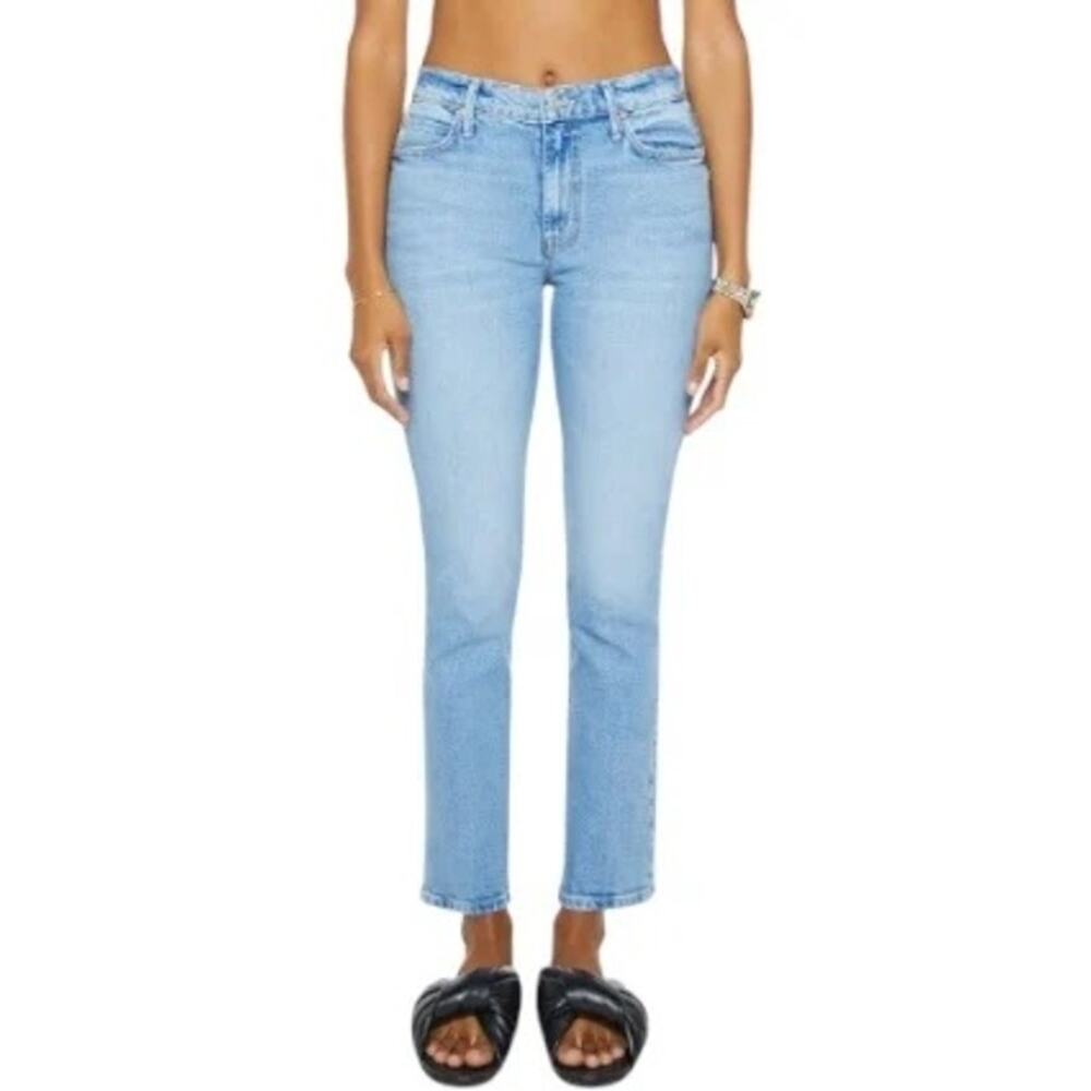 Mother Superior The Rascal Hover Sow Surreal Women's Size 24 Blue Straight Leg